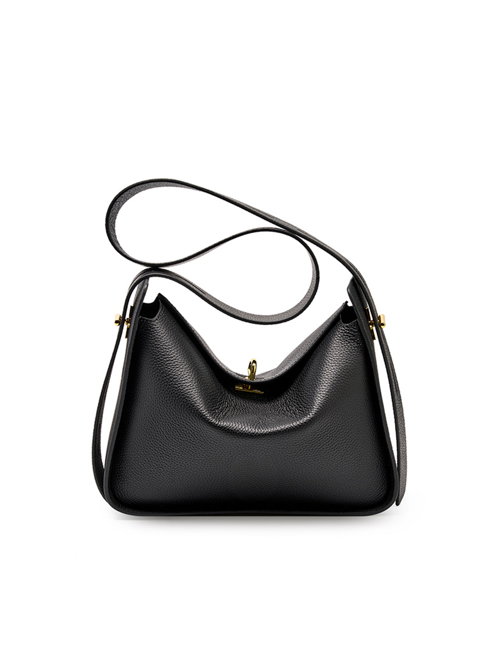 Black Handbag Made OF Natural Leather