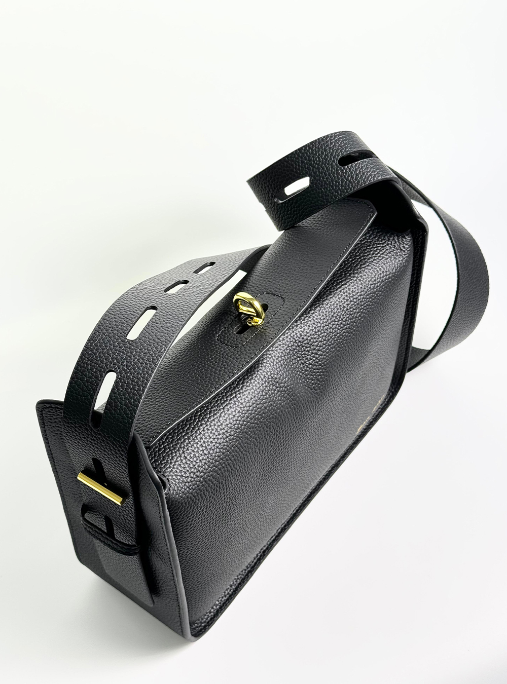 Black Handbag Made OF Natural Leather