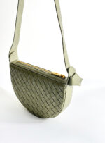 حقيبة يد من الجلد الطبيعي باللون الأخضر - الصورة 5