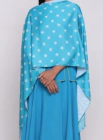 Light blue wooded scarf - Image 3