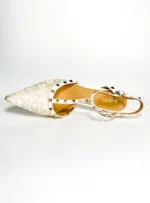 حذاء بكعب عالٍ مع جلد طبيعي - الصورة 6