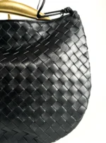 Luxury black handbag made of genuine leather - Image 3