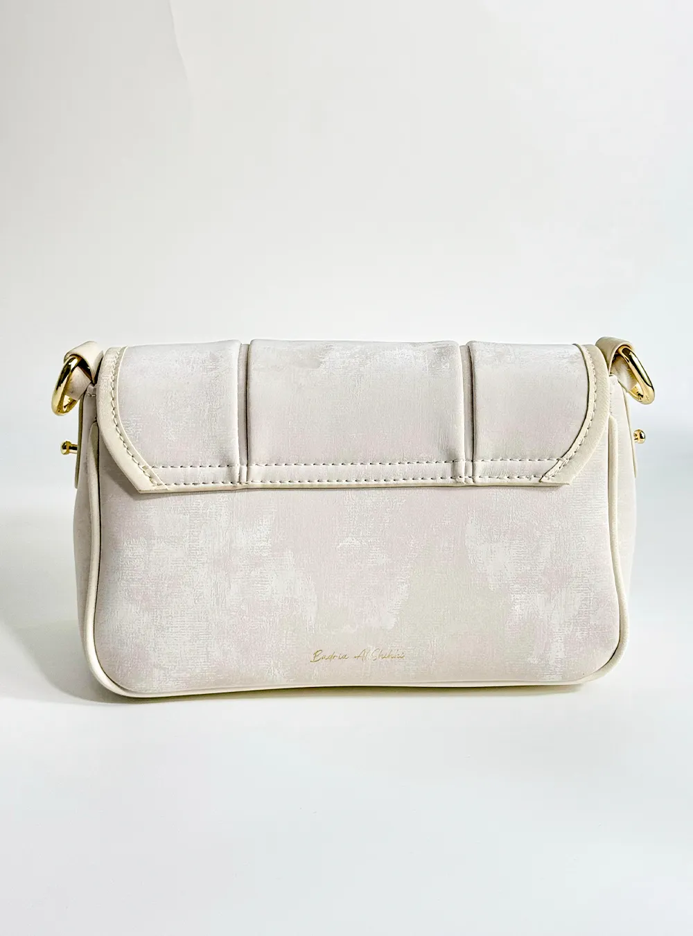 شنطة 77 حقيبة يد من الجلد الطبيعي باللون الأبيض - الصورة 4