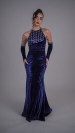 Velvet Mermaid Gown - Image 3
