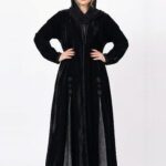 The velvet Onyx Abaya