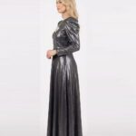 Metallic Silver Dress