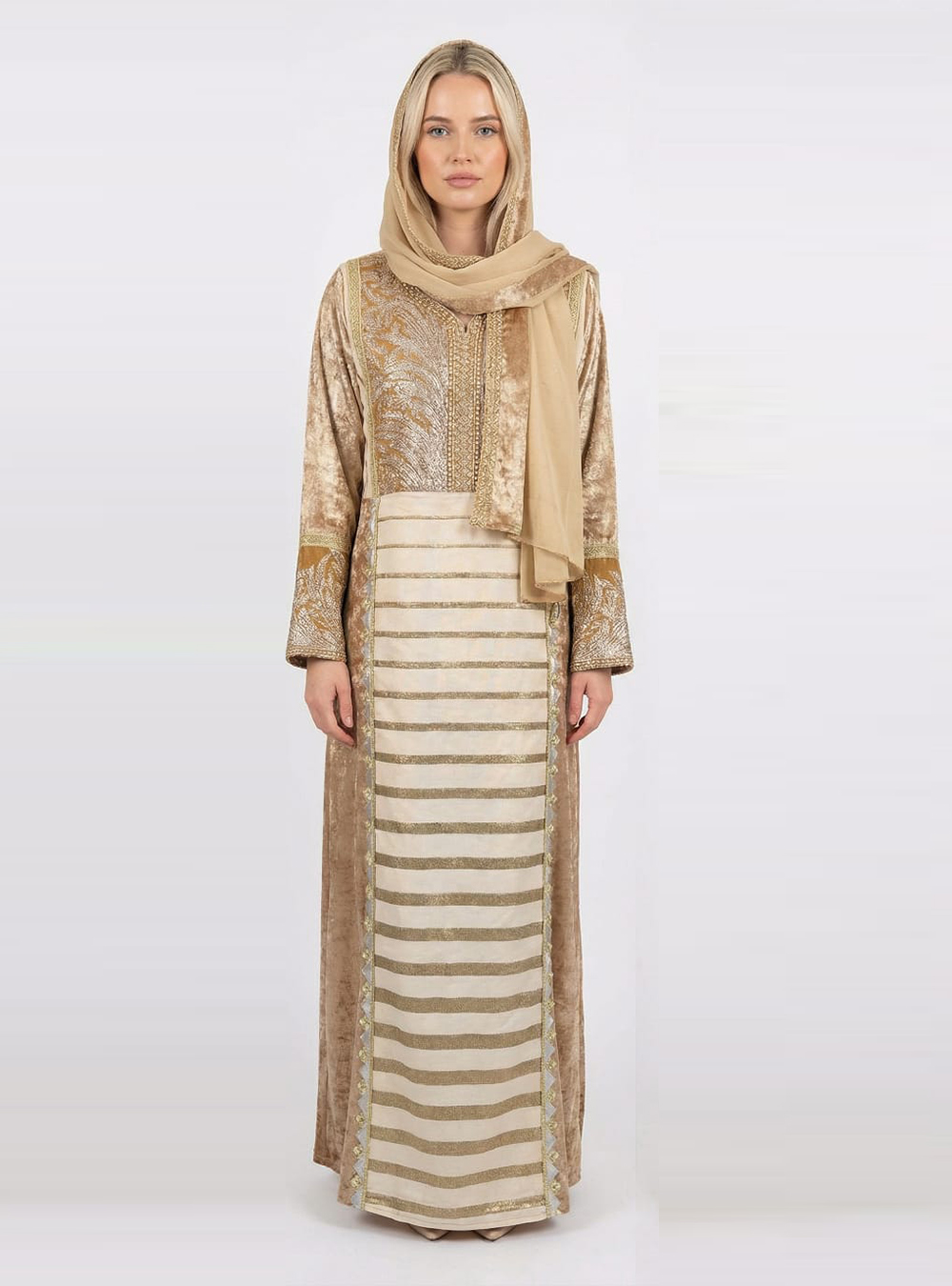 22 Golden Harmony Kaftan - الصورة 1