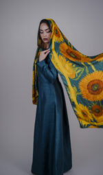 ⁦BS Sunflower Garden Scarf⁩ - الصورة ⁦5⁩