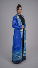 ⁦BS Gogh Starry Night Abaya⁩ - الصورة ⁦2⁩