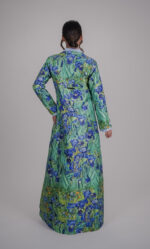 ⁦BS Gogh Irises Abaya⁩ - الصورة ⁦3⁩