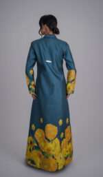 ⁦BS Sunflower Garden Abaya⁩ - الصورة ⁦5⁩