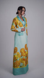 ⁦BS Gogh Sunflowers Abaya⁩ - الصورة ⁦2⁩