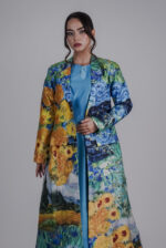 ⁦BS All Von Gogh Abaya⁩ - الصورة ⁦2⁩