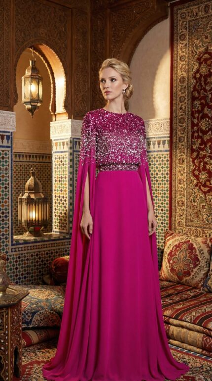 فستان وردي 2